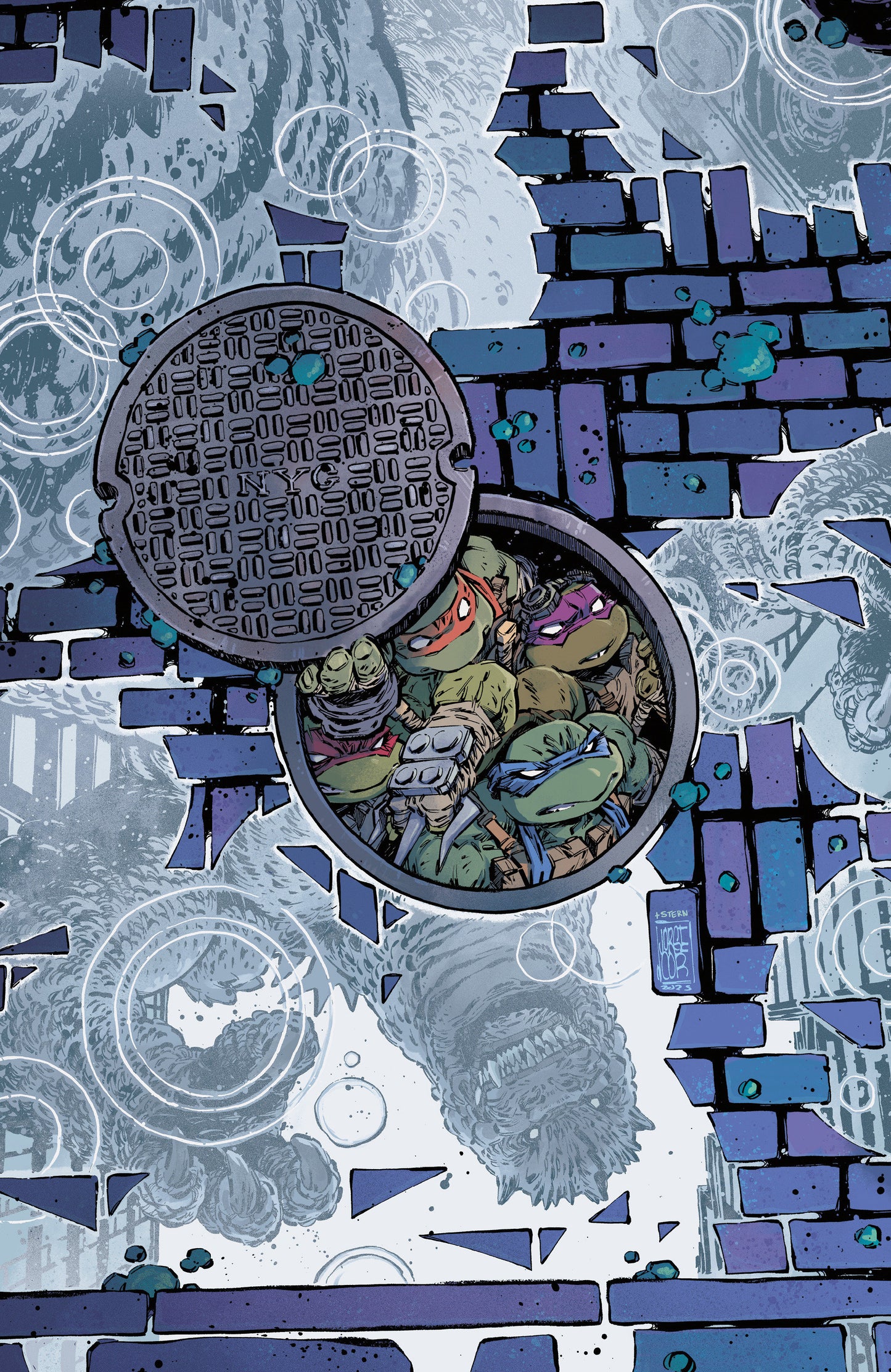 Teenage Mutant Ninja Turtles X Godzilla #4 Variant RI 1:25 (Corona Full Art)