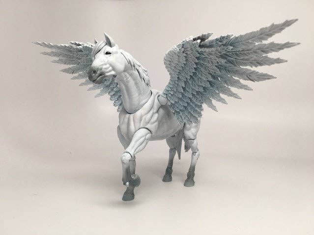 MIGHTY STEEDS - BRIGHT PEGASUS AND UNICORN CREATURE KIT - ACTION FIGURE ACCESSORIES