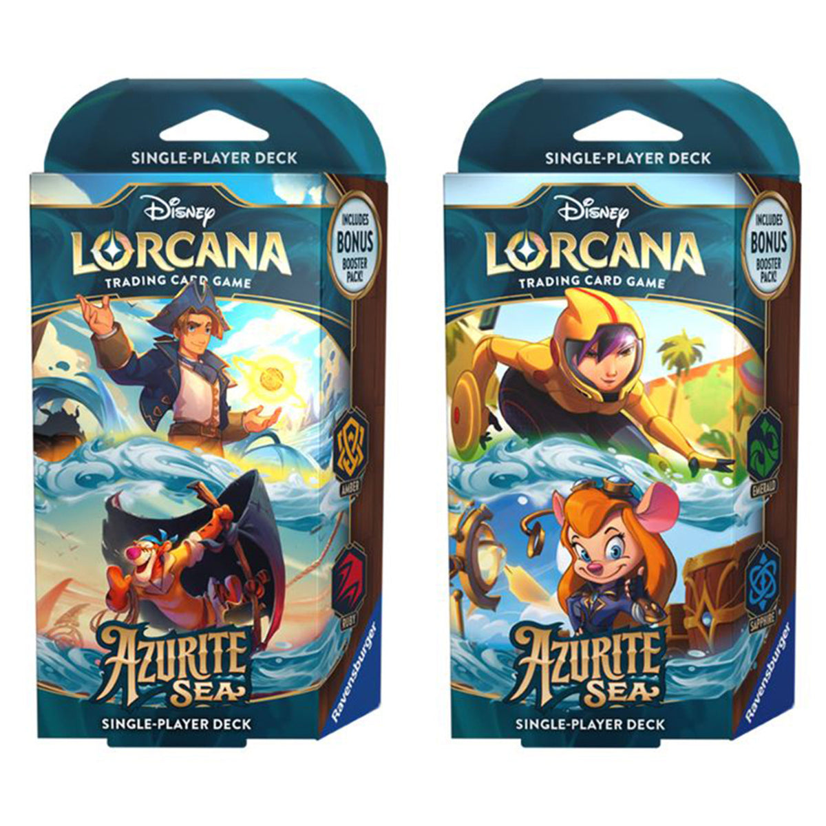 Lorcana Trading Card Game: Azurite Sea Single-Player Deck