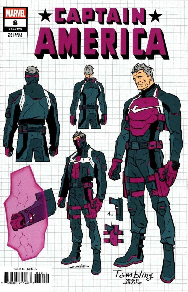Captain America (2025) # 8 Valerio Schiti 1:10 Design Variant