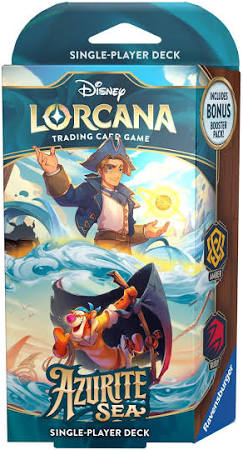 Lorcana Trading Card Game: Azurite Sea Single-Player Deck