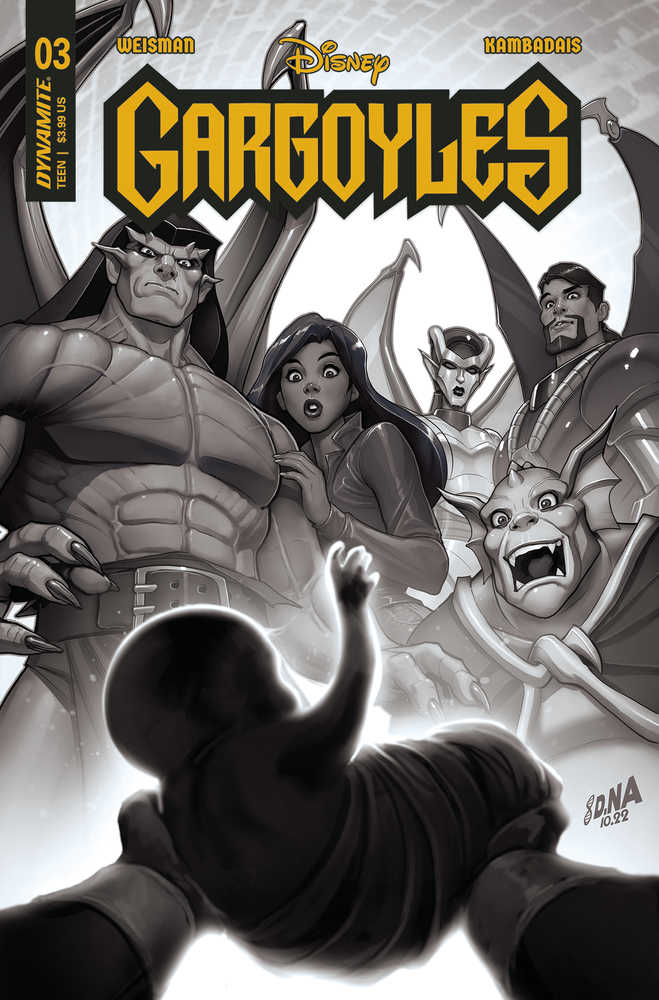 Gargoyles (2022) # 3 Cover I Nakayama B&W 1:15 Variant