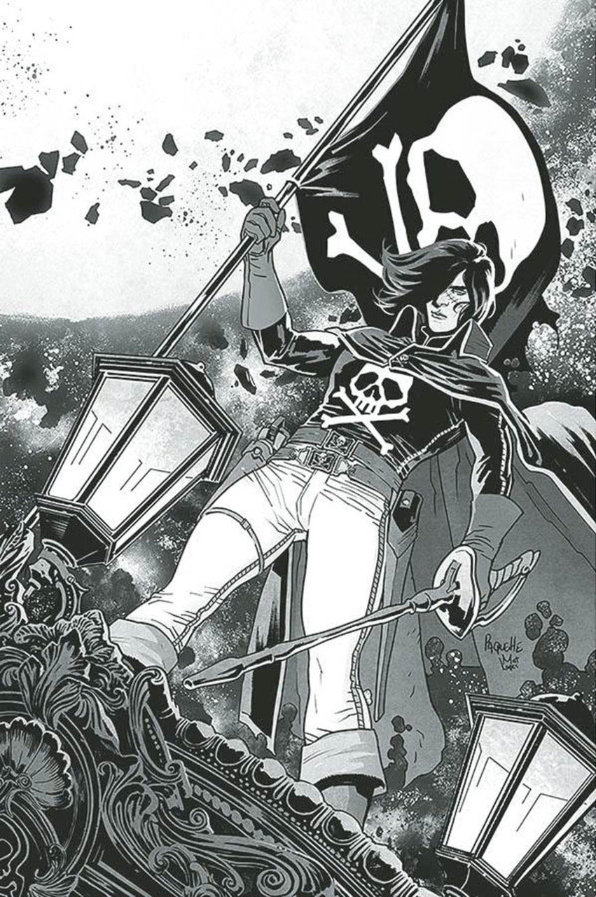 Space Pirate Captain Harlock (2021) # 1 Yanick Paquette 1:10 B&W Virgin Variant