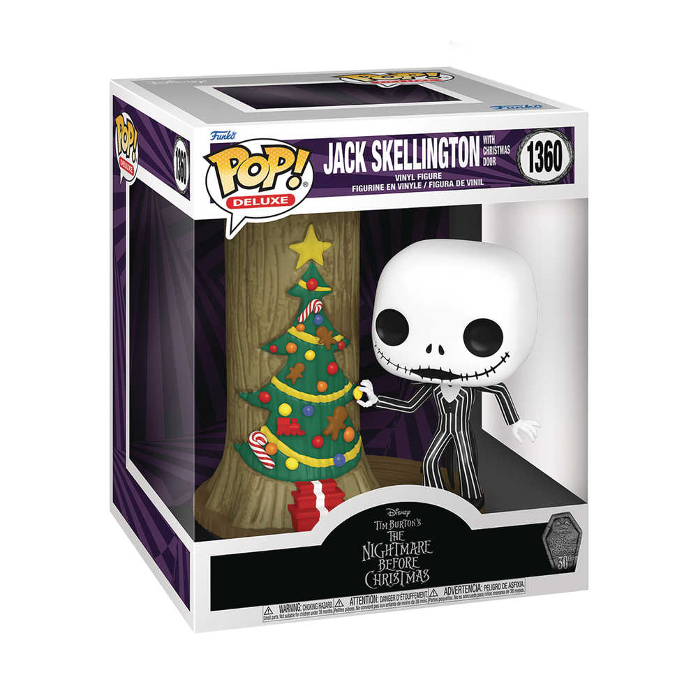 Pop Deluxe Nbx 30th Jack with Christmas Town Door Vinyl Figure