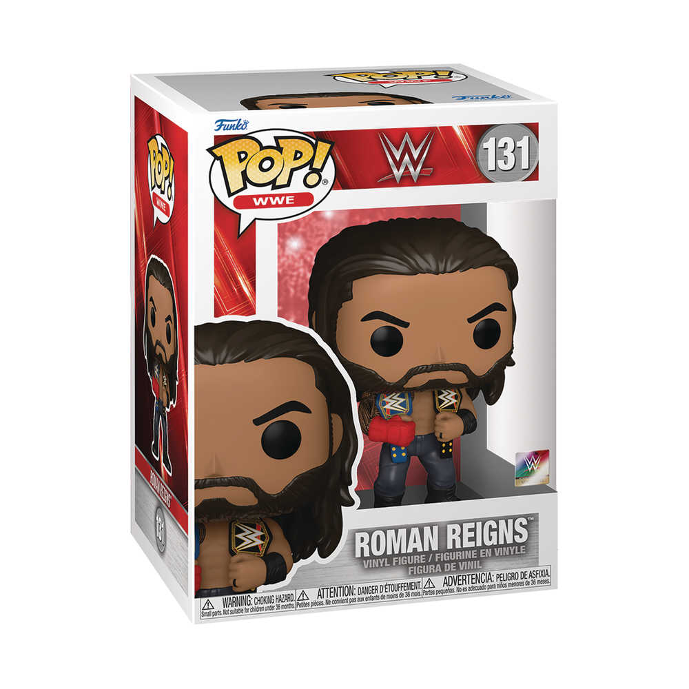 Pop WWE Roman Reigns W/Belts Vinyl Figure