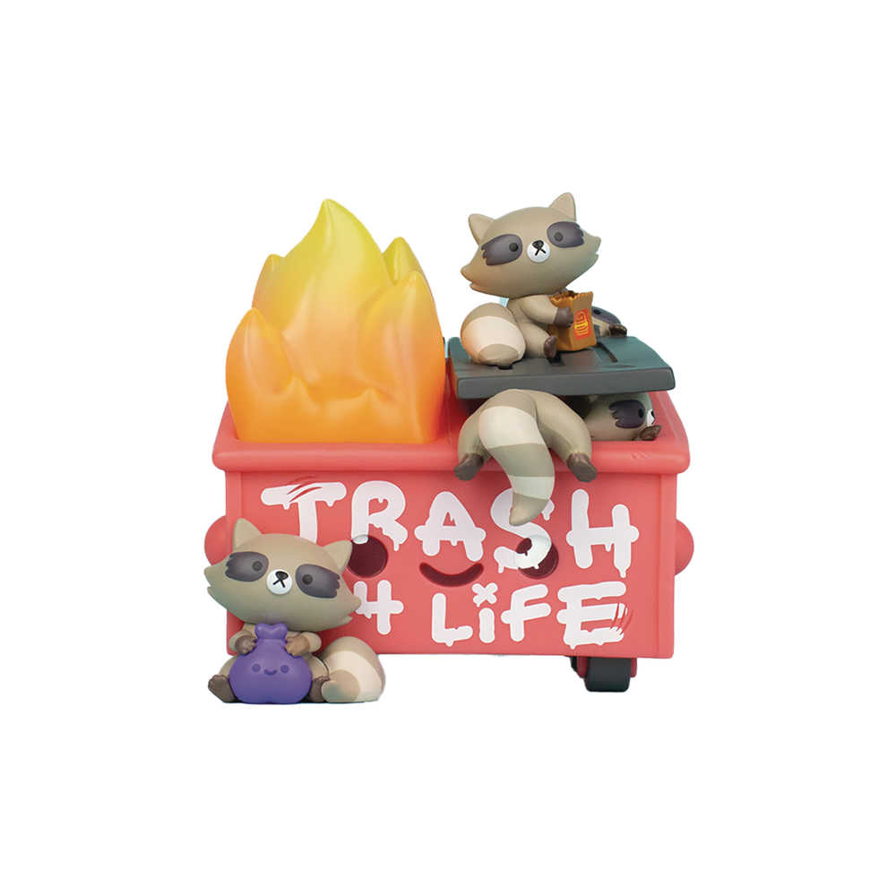 Dumpster Fire Trasha Panda Vinyl Figure