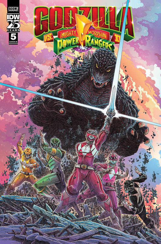 Godzilla vs The Mighty Morphin Power Rangers II (2024) #5 Cover C 1:10