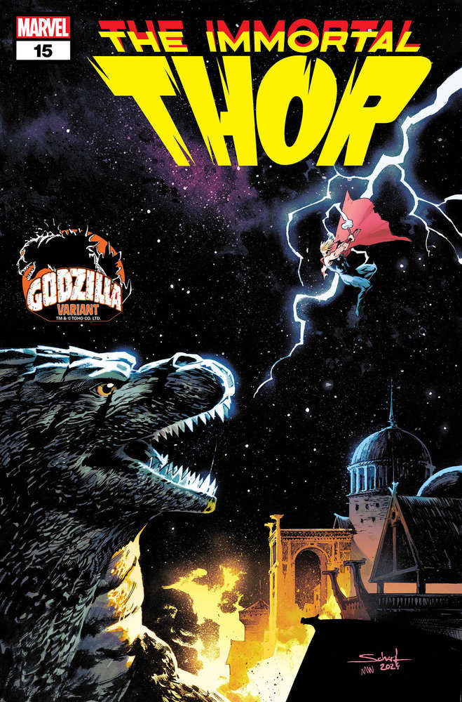 Immortal Thor (2023) #15 Jonas Scharf Godzilla Variant