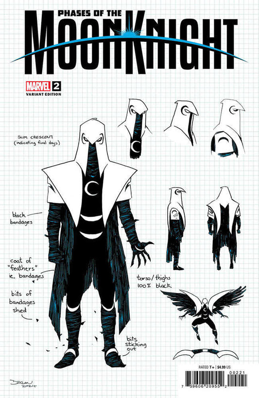 Phases Of The Moon Knight (2024) #2 Declan Shalvey Design Variant