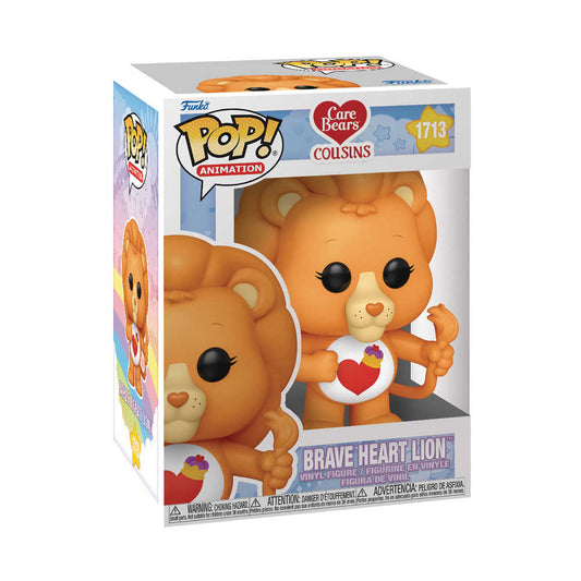 Pop TV Carebear Cousins Brave Heart Lion Vinyl Figure