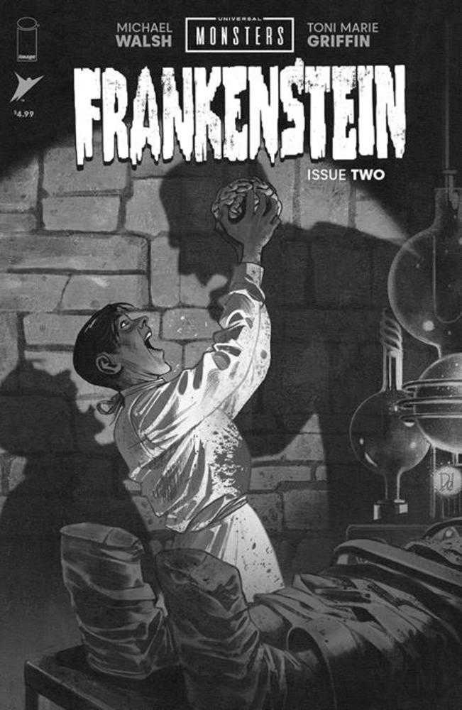 Universal Monsters: Frankenstein (2024) #2 (of 4) Cover D 1 in 25 Mike Del Mundo Classic Horror Black & White Variant