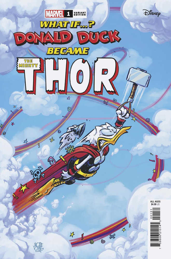 What If...? Donald Duck Became Thor (2024) #1 Skottie Young Variant