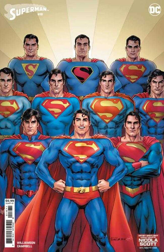 Superman (2023) #18 Cover E Nicola Scott Artist Spotlight Card Stock Variant (Absolute Power)