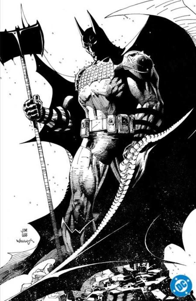 Absolute Batman (2024) # 1 Cover H 1 in 100 Jim Lee Black & White Card Stock Variant