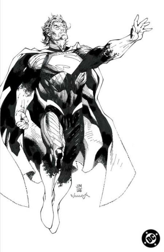 Absolute Superman (2024) # 1 Cover H 1 in 100 Jim Lee Black & White Card Stock Variant