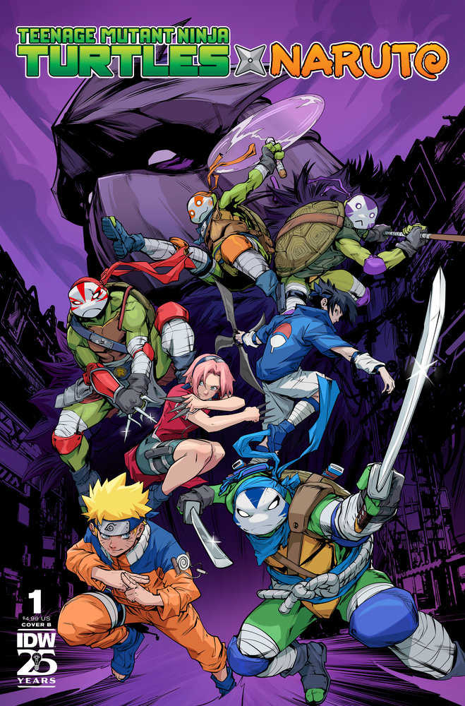 Teenage Mutant Ninja Turtles X Naruto #1 Cover B Prasetya