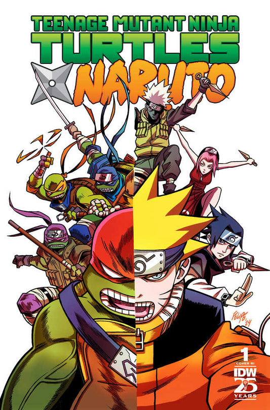 Teenage Mutant Ninja Turtles X Naruto #1 25 Copy Smith