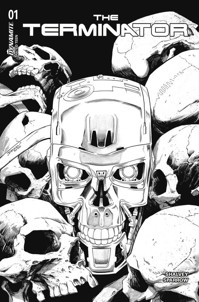 Terminator (2024) #1 Cover O 20 Copy Variant Edition Shalvey Line Art