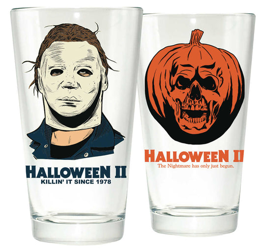 Halloween II Clear Pint Glass