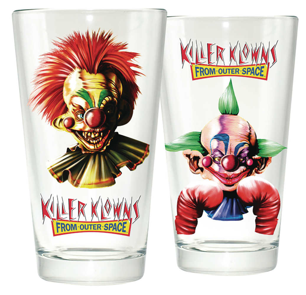 Killer Klowns From Outer Space Clear Pint Glass