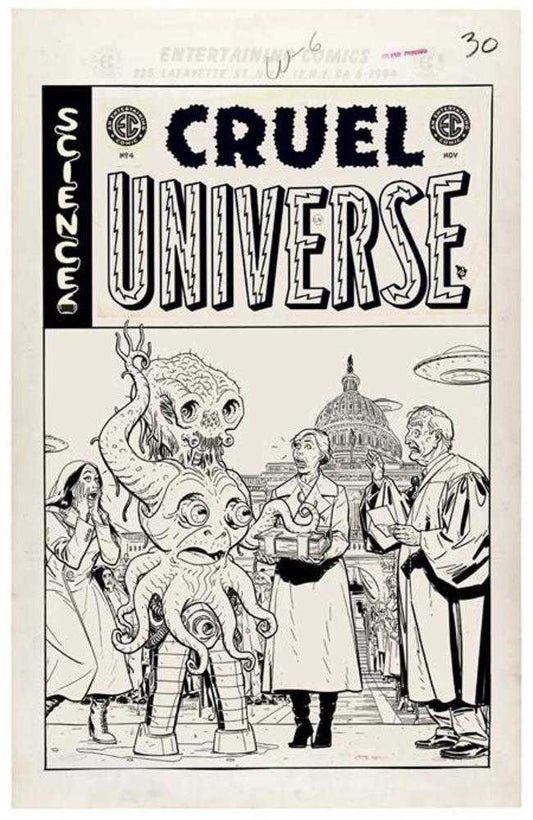 EC Cruel Universe #4 (Of 5) Cover D Inc 1:20 Kano Black & White Artist Edition Variant