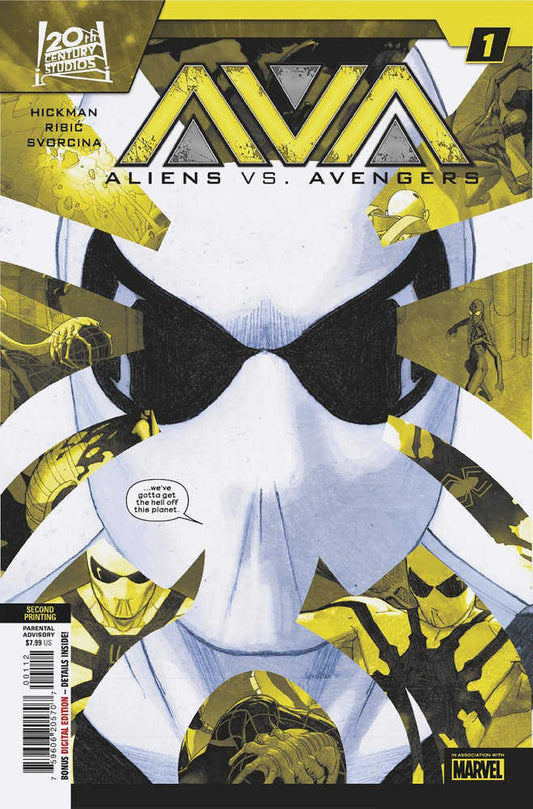 Aliens vs Avengers (2024) #1 (of 4) (2nd Print) Esad Ribic Variant