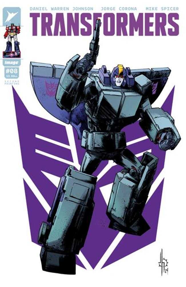 Transformers (2023) # 8 2nd Print Cover A Jason Howard Decepticon