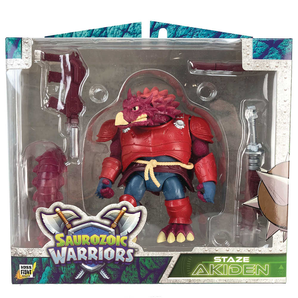 Saurozoic Warriors W2 Staze Akiden Samurai Ankylosaur Action Figure (Ne