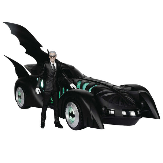 DC Multiverse Vehicle Batman Forever Alfred & Batmobile