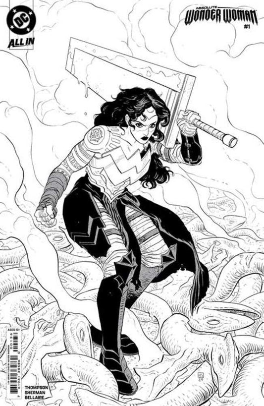 Absolute Wonder Woman (2024) # 1 (2nd Print) Cover D 1:25 Hayden Sherman Inks Variant