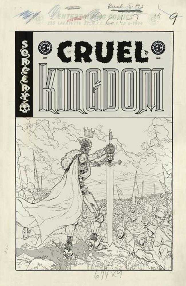 EC Cruel Kingdom (2025) #1 (of 4) Cover G 1:20 Pollina B&W Artist Edition Variant