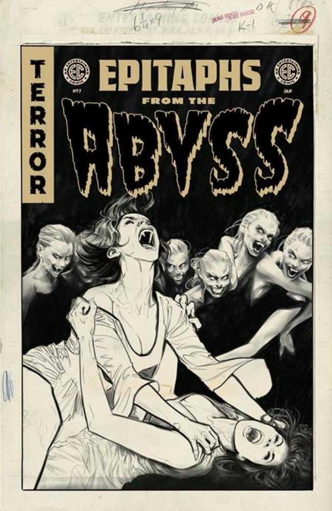 EC Epitaphs From The Abyss (2024) # 7 (of 12) Cover D Inc 1:20 Joelle Jones Black & White Artist Edition Variant