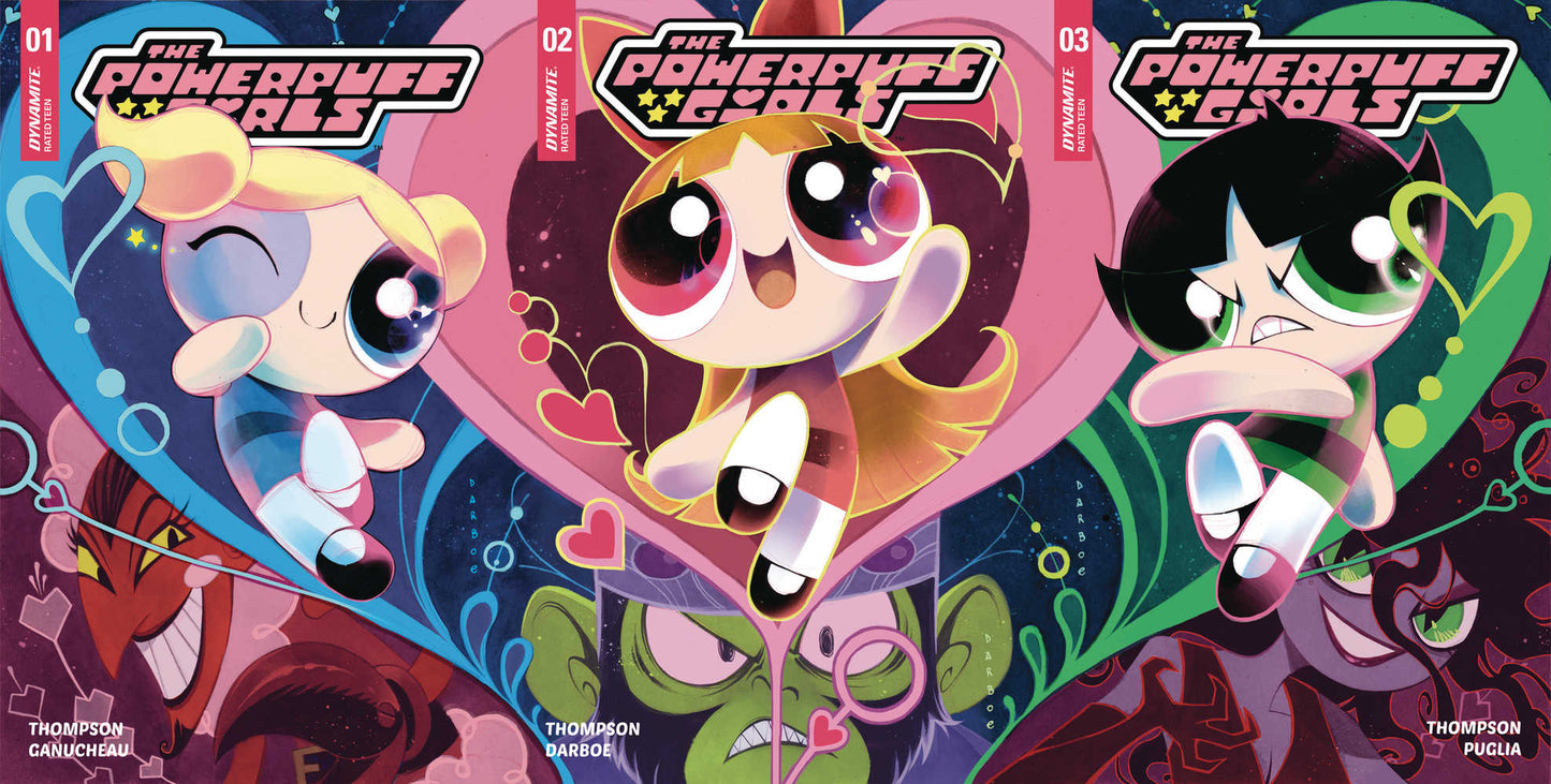 Powerpuff Girls (2024) #1-3 Darboe Connecting Cover Set De Exclusive Variant (C