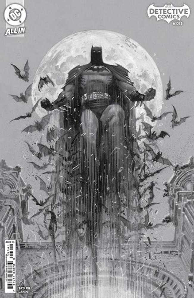 Detective Comics (2016) #1093 Cover D 1 in 25 Juan Ferreyra Black & White Card Stock Variant