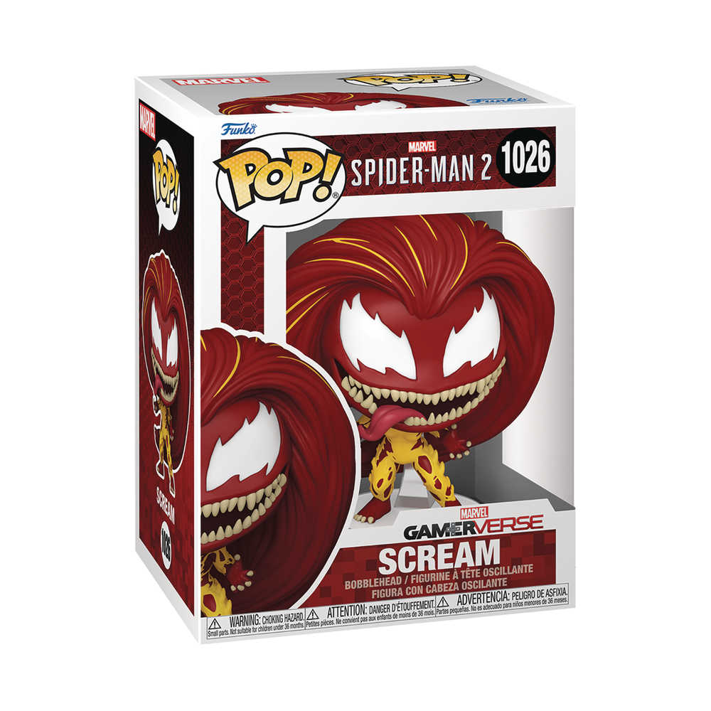 Pop Games Spider Man 2 Vg Scream Vinyl Figure