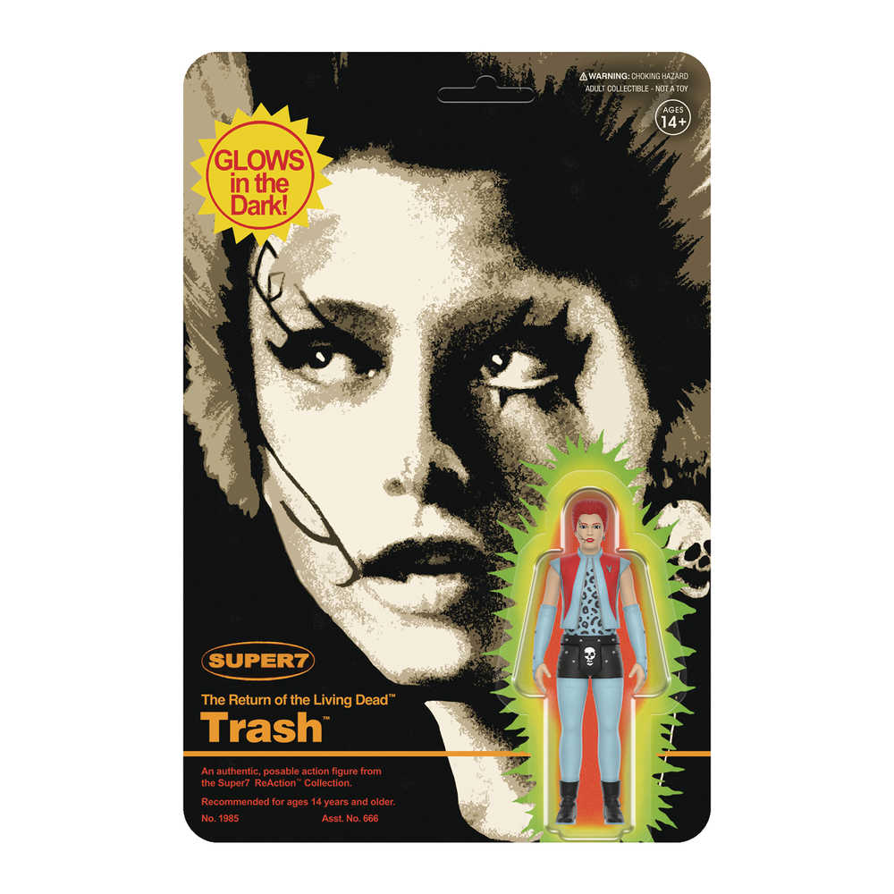 Return Of The Living Dead Reaction Wv4 Trash Glow Action Figure  (