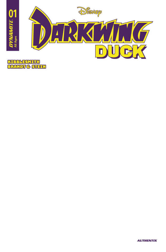 Darkwing Duck (2025) #1 Cover H Blank Authentix