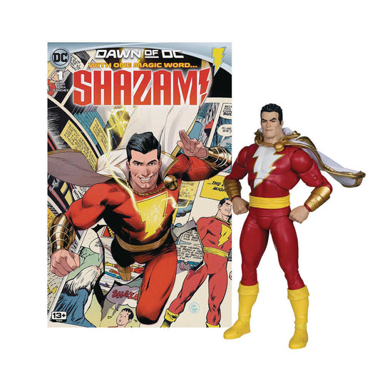 DC Direct 7in Wv7 Shazam Action Figure W/Comic