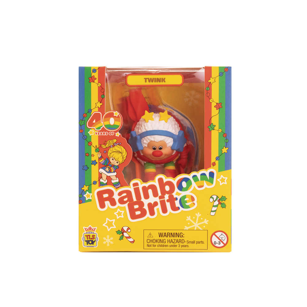 Rainbow Brite Twink On Sled 2.5in Collectible Holiday Figure (N