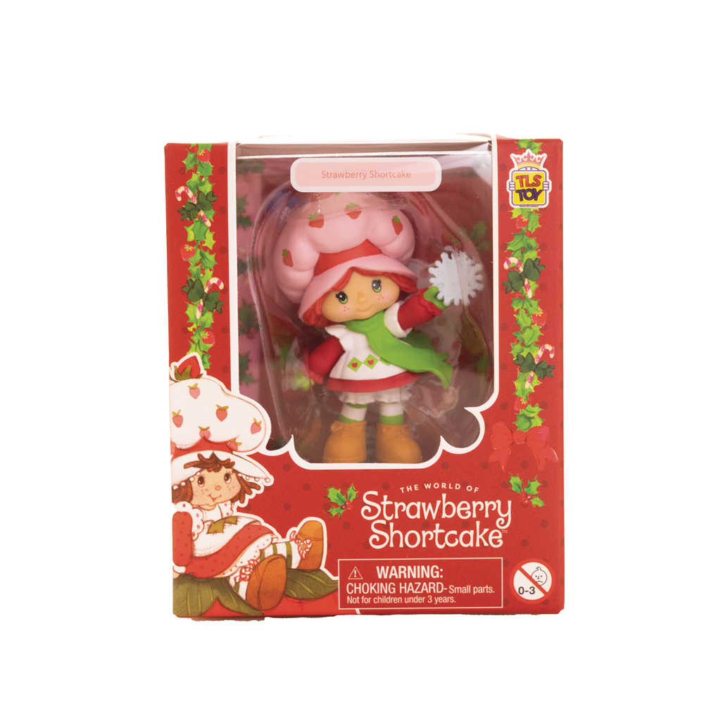 Strawberry Shortcake Skating 2.5in Collectible Holiday Figure (