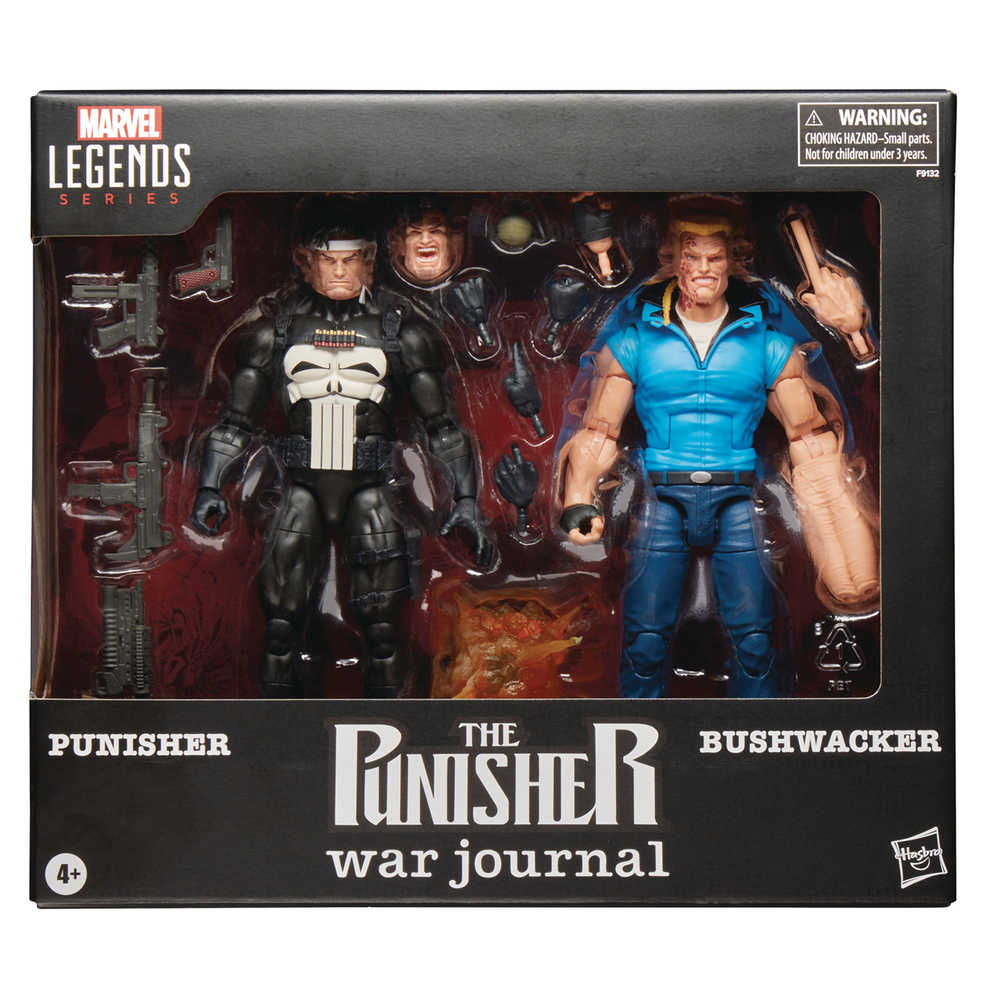 Marvel Legends Pwj Punisher & Bushwacker 6in Action Figure 2pk