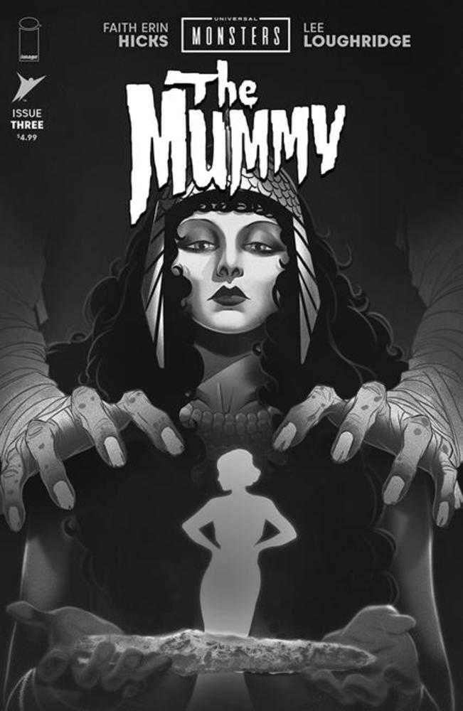 Universal Monsters: The Mummy (2025) #3 (of 4) Cover D Sweeney Boo Classic Horror B&W 1:25 Variant