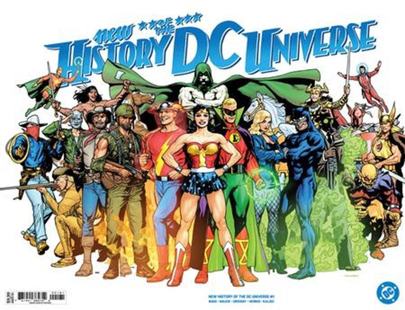 New History Of The DC Universe (2025) #1 (of 4) Cover E Ryan Sook Wraparound Foil Variant