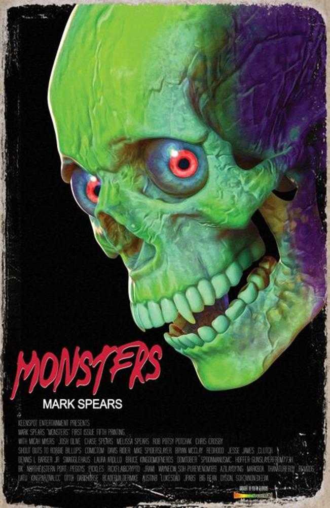 Mark Spears Monsters (2024) #1 (5th Print) Cover B Evil Dead Homage 1:20 Variant