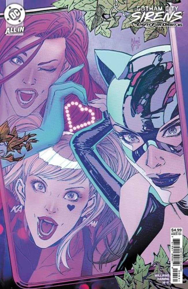 Gotham City Sirens: Unfit For Orbit (2025) #5 (of 5) Cover C Guillem March Connecting Variant