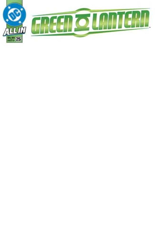 Green Lantern (2023) #25 Cover E Blank Card Stock Variant