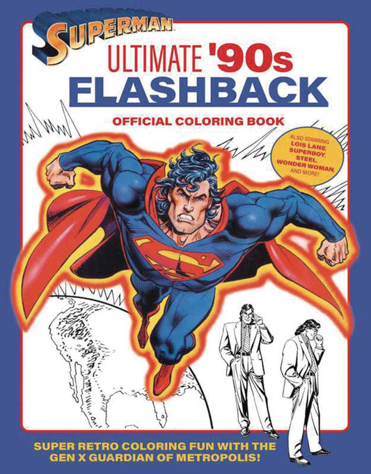 Superman Ultimate 90s Flashback Coloring Book
