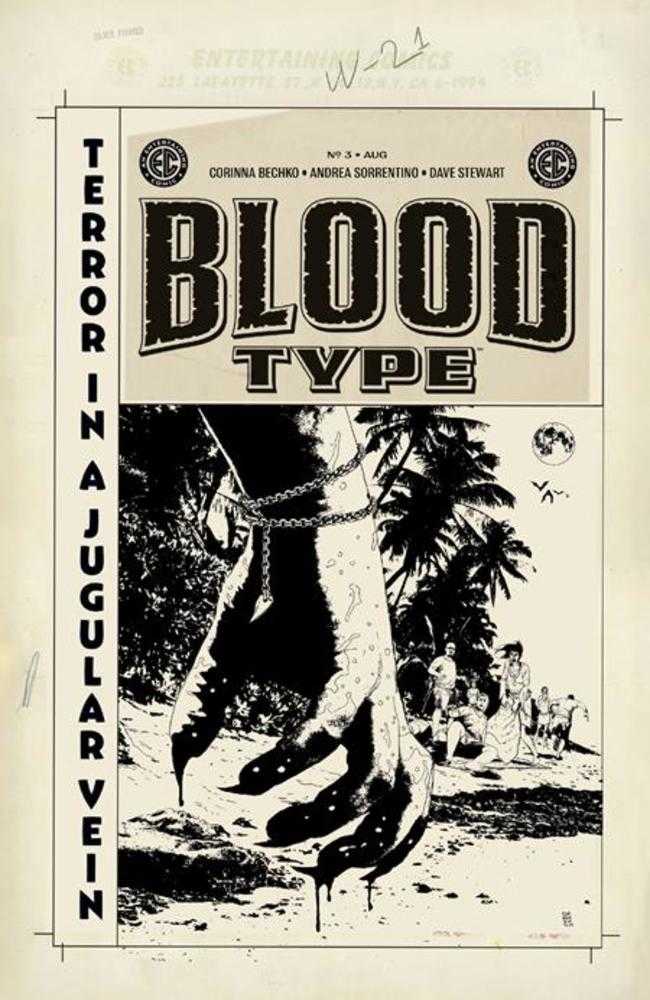 EC Blood Type (2025) #3 (of 4) Cover D Andrea Sorrentino B&W Artist Edition 1:20 Variant