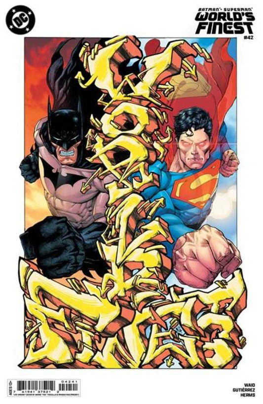 Batman Superman Worlds Finest #42 Cover D Mario Foccillo Card Stock 1:25 Variant
