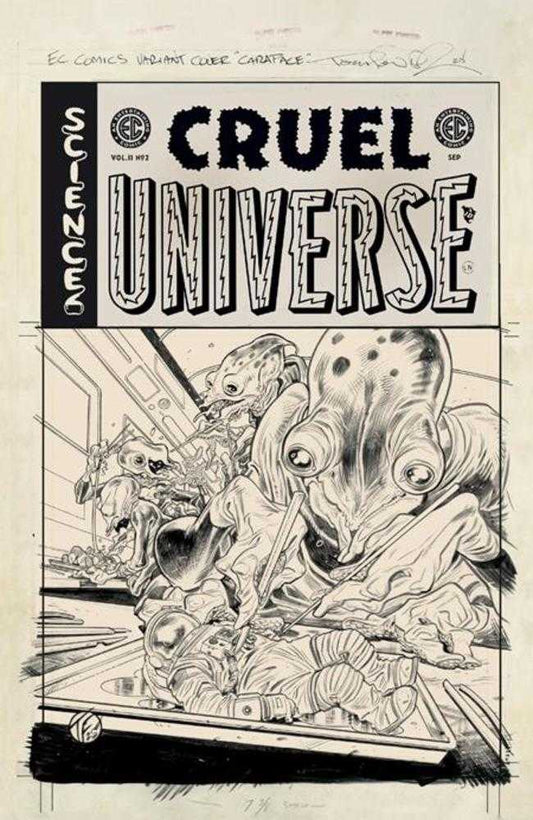 EC Cruel Universe 2 #2 (Of 12) Cover D Tom Fowler B&W 1:20 Artist Edition Variant